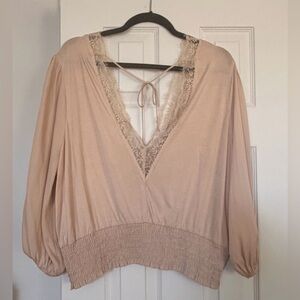 Anthropologie -Dolan Elegant Cream Blouse
